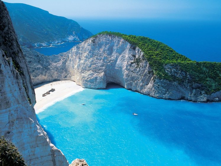 landscapes, Islands, Greece, Zakynthos, Beaches HD Wallpaper Desktop Background