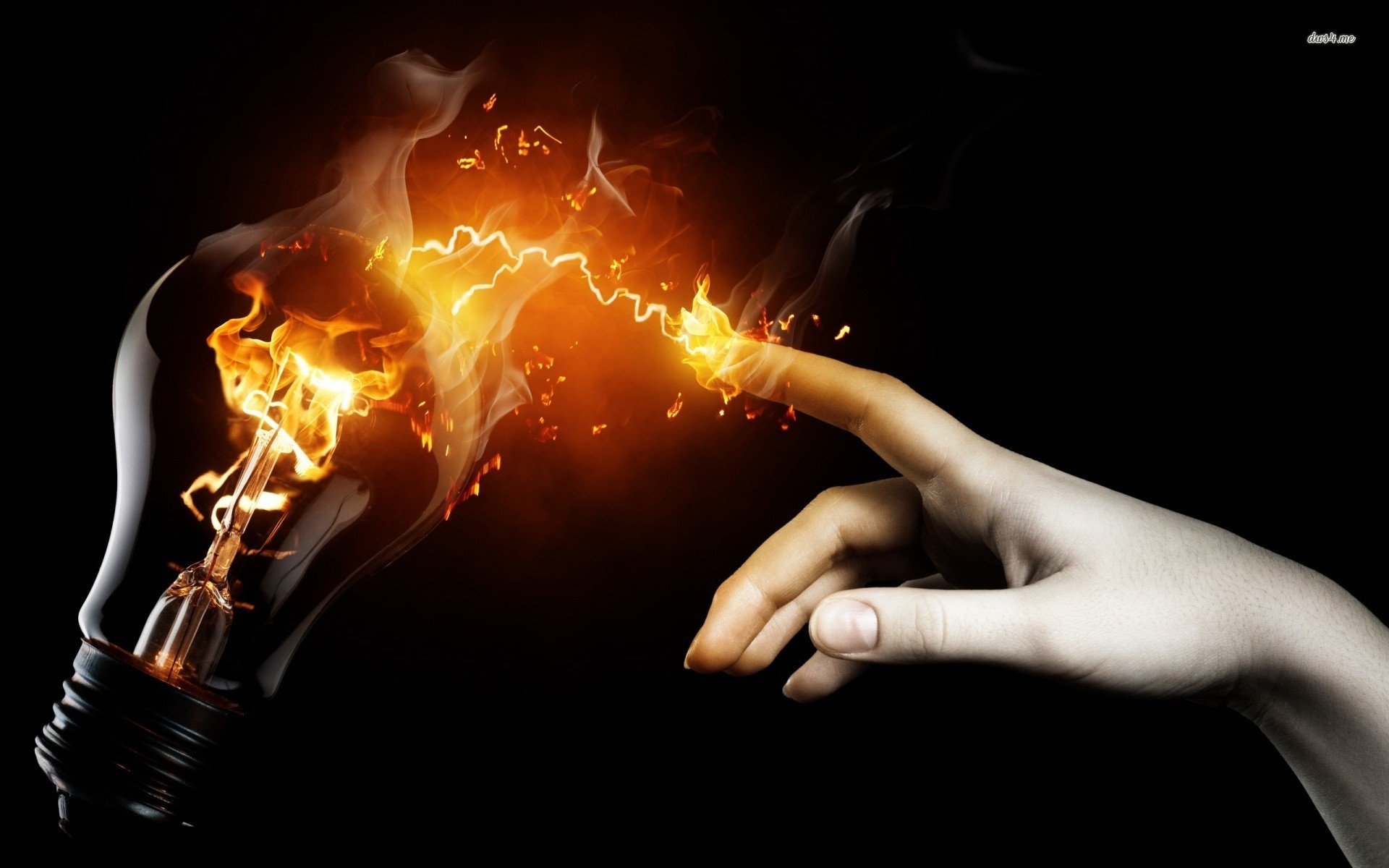 fire, Electricity, Digital, Art Wallpaper