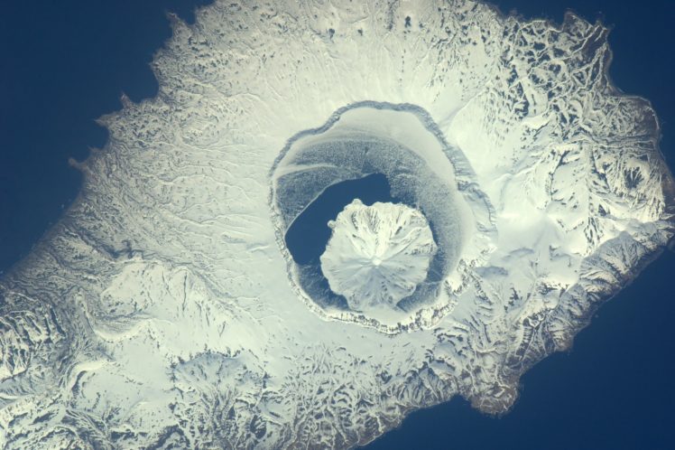 esa, Europe, Space, Volcano, Onekotan, Island, Russia HD Wallpaper Desktop Background