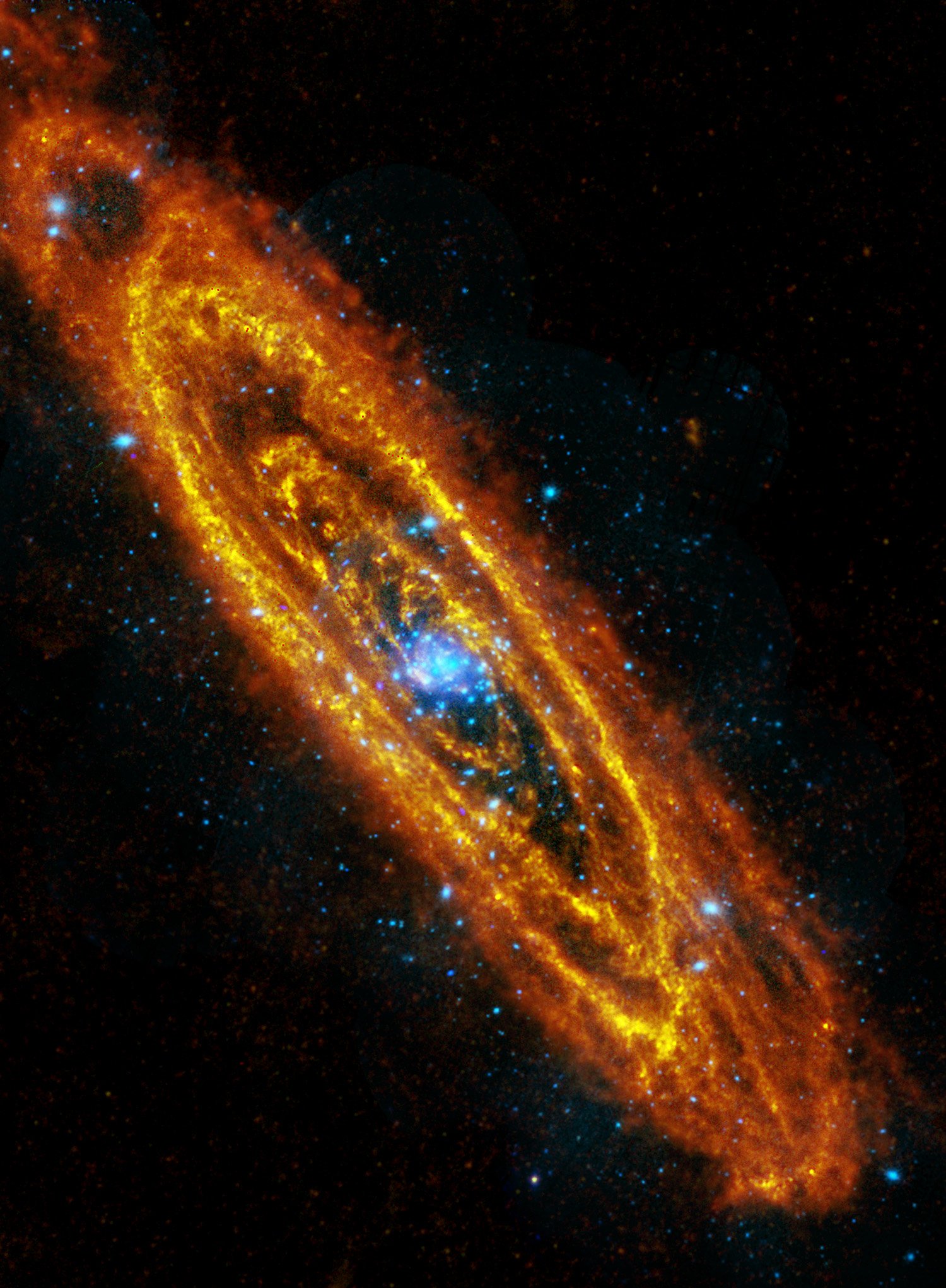 esa, Europe, Space, Herschelaeus, Infrared, Image, Of, The, Andromeda, Galaxy Wallpaper