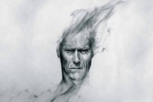 clint, Eastwood, Actor, Men, Male, Art, Portrait, Face, Psychedlic