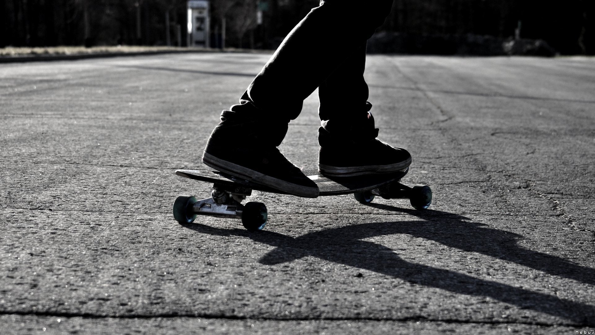 black, And, White, Skateboarding, Monochrome, Skates Wallpaper