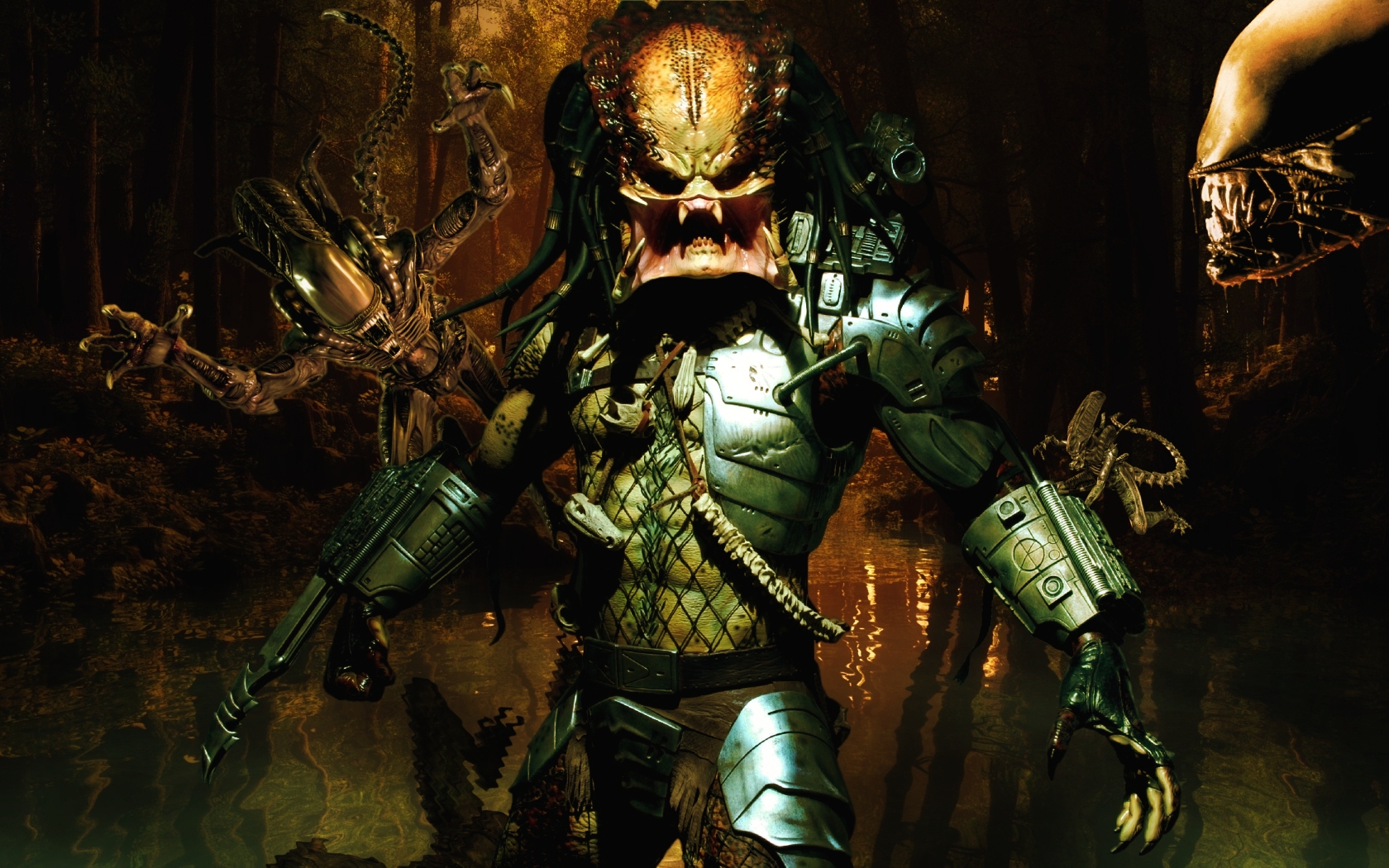 predator, Aliens, Sci, Fi, Video, Games, Monsters, Tech, Futuristic Wallpaper