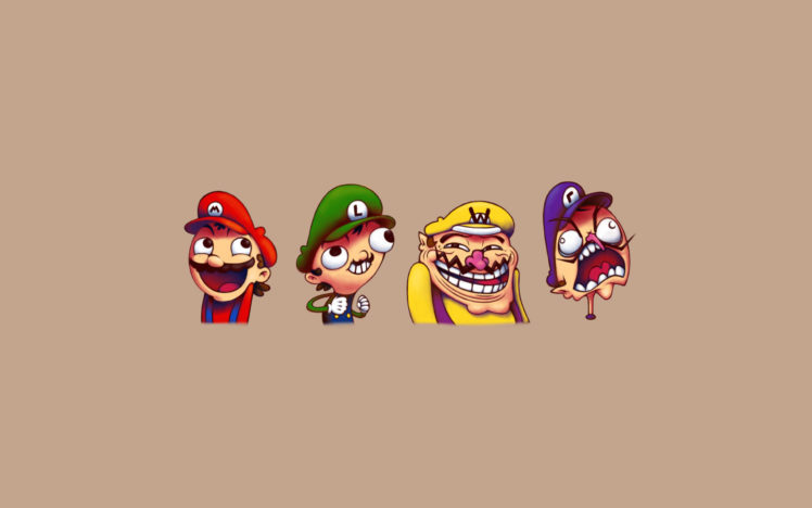super, Mario, Troll, Face HD Wallpaper Desktop Background