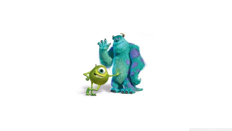 pixar, Monsters, Monsters, Inc, , White, Background HD Wallpaper Desktop Background