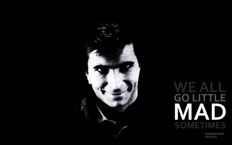 quotes, Psycho, Grayscale, Alfred, Hitchcock, Anthony, Perkins, Norman, Bates HD Wallpaper Desktop Background