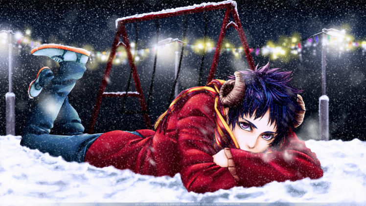 yone, Kazuki, Mangaka, Boy, Mood, Winter, Snow, Flakes, Vector, Art HD Wallpaper Desktop Background
