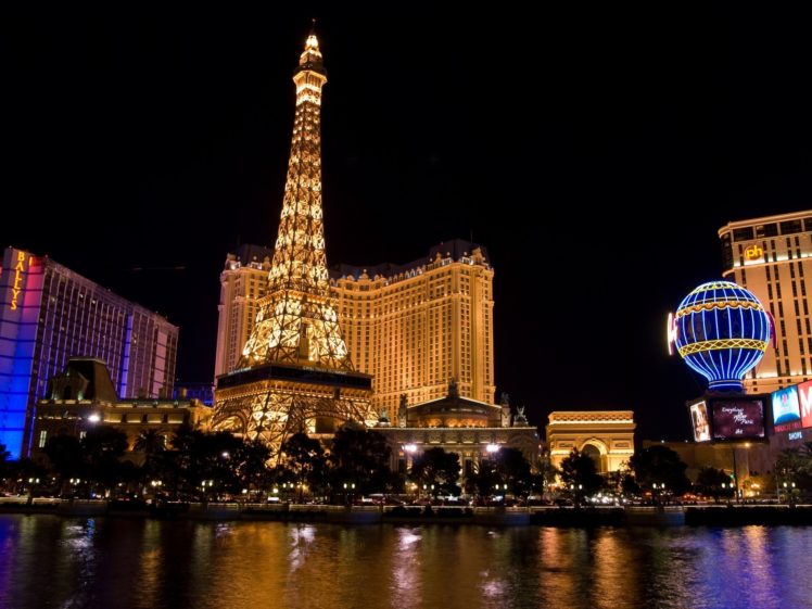paris, Night, Las, Vegas HD Wallpaper Desktop Background