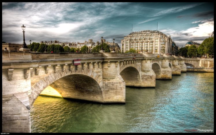 paris, Bridges, Hdr, Photography, Rivers, Pont, Neuf HD Wallpaper Desktop Background