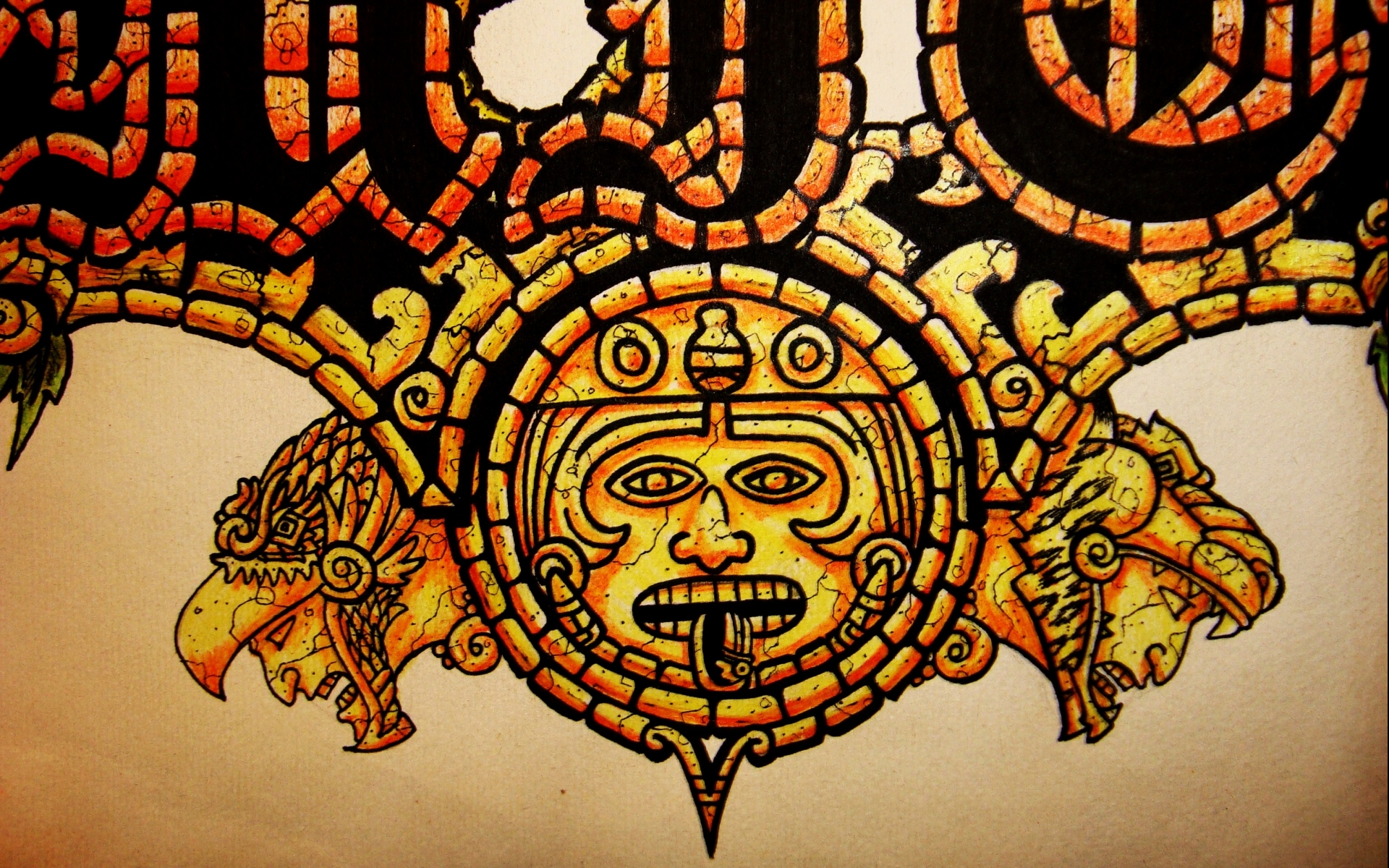 aztec, Art, Face, Culture, Gods Wallpaper