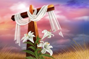 cross, Religion, Christian, Flowers