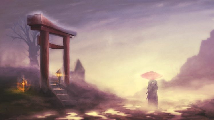 samurai, Artwork, Paintwork HD Wallpaper Desktop Background