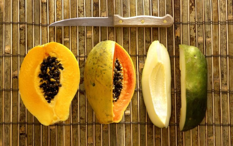 papaya, Fruit HD Wallpaper Desktop Background