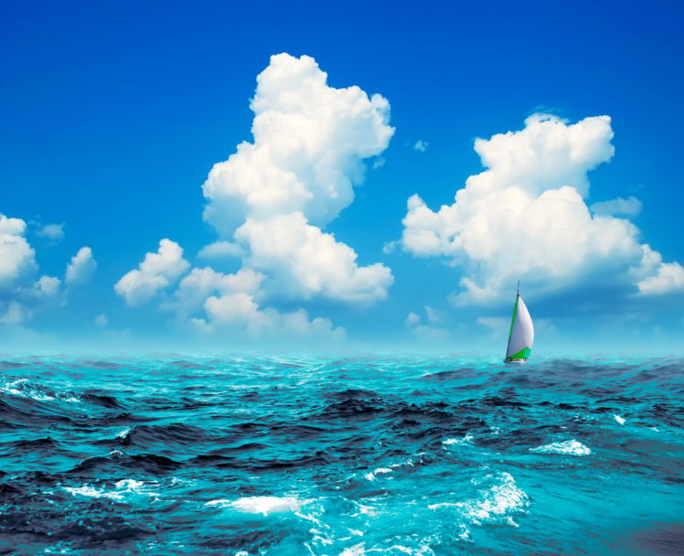 boats, Sports, Sailing, Sailboat, Ocean, Sea, Sky, Clouds, Summer HD Wallpaper Desktop Background