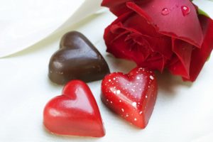 red, Chocolate, Hearts, Roses