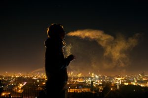 mood, Alone, Tranquil, Solitude, People, Men, Males, Boy, Cities, Scenic, Lights, Night, Cigarette, Smoke