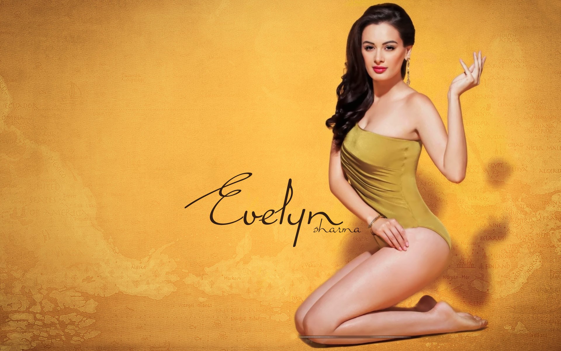 evelyn, Sharma, German, Indian, Actress, Model, Babe,  40 Wallpaper