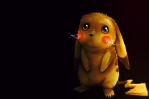 pokemon, Pikachu, Sad, Simple, Background