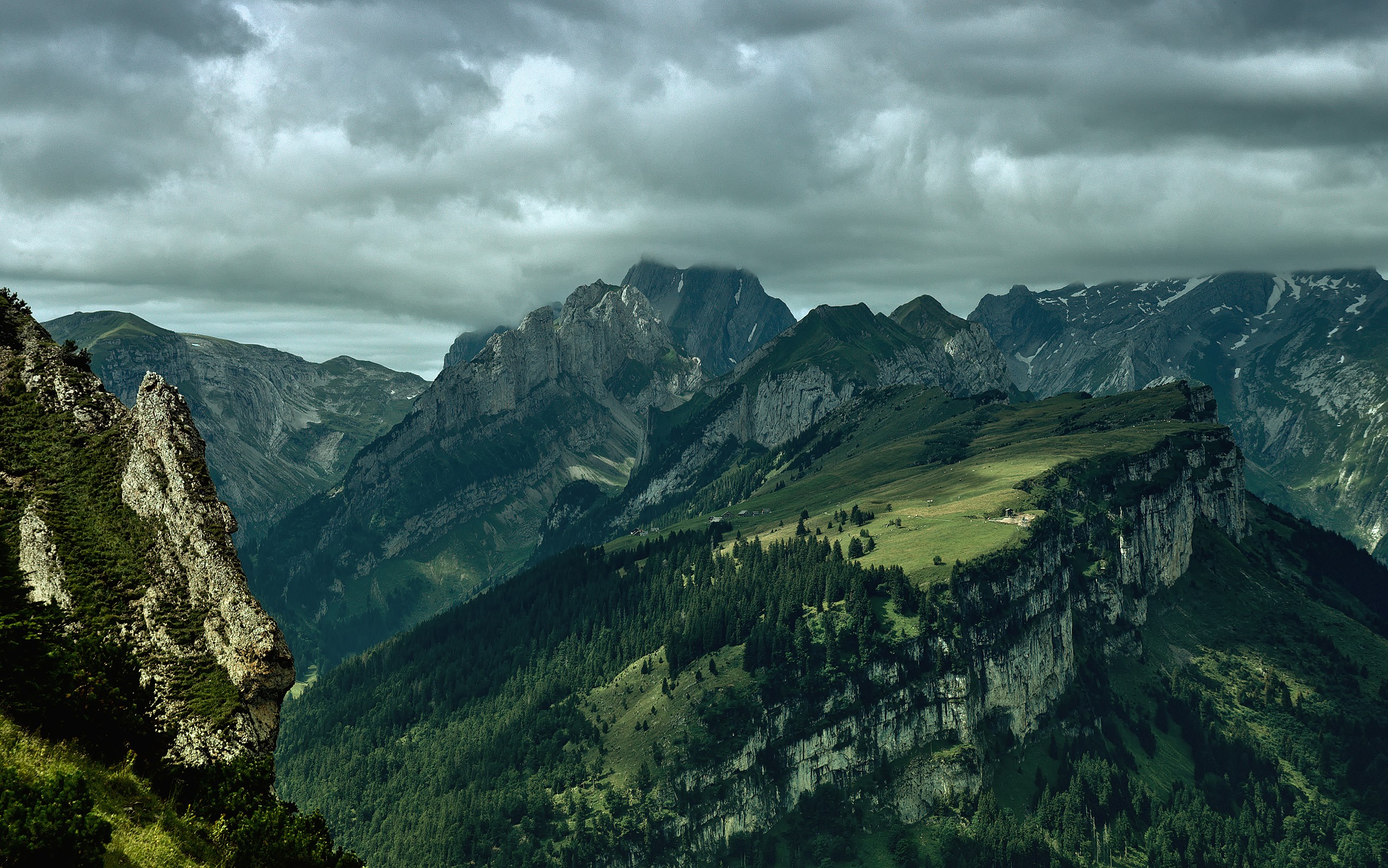 alpstein, Before, Rain,  , Switzerland Wallpaper