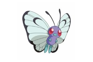 pokemon, Simple, Background, Butterfree, White, Background