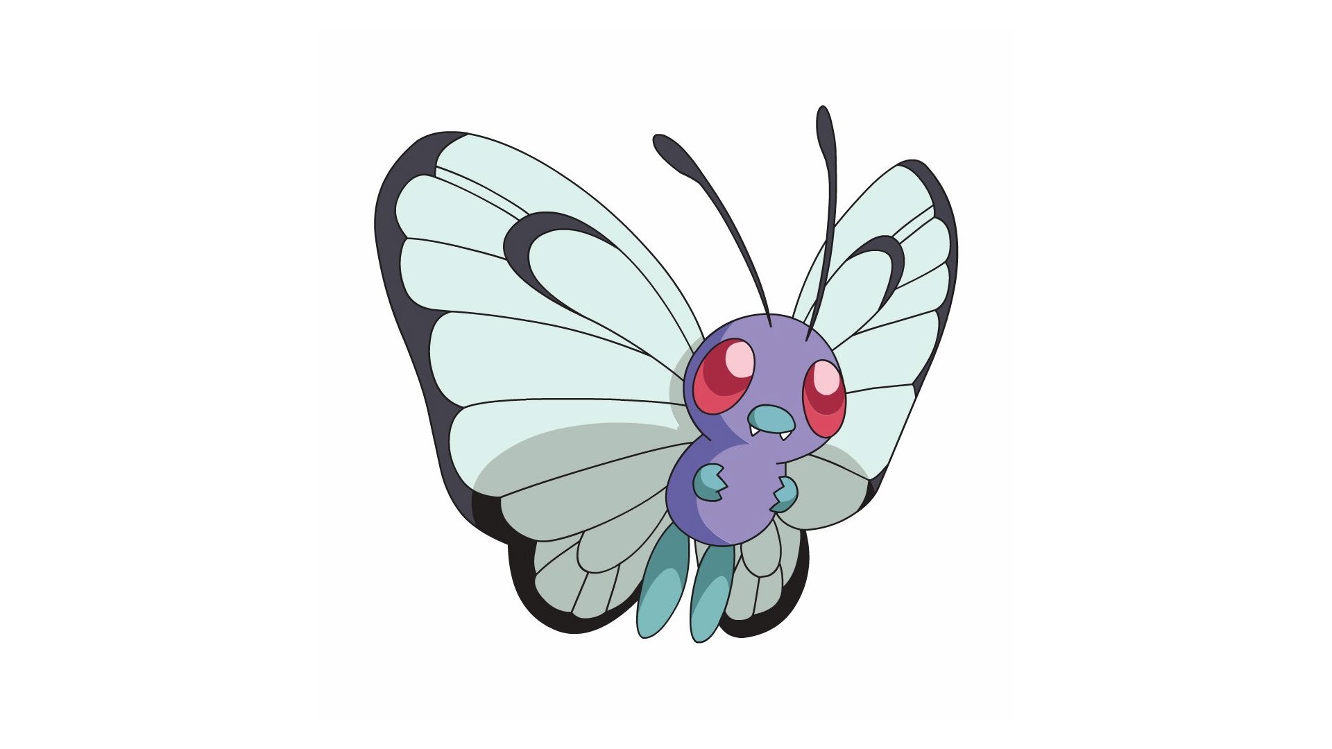 pokemon, Simple, Background, Butterfree, White, Background Wallpaper