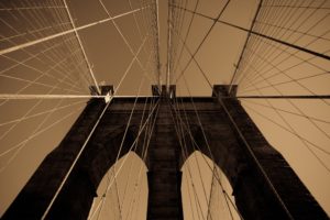 architecture, Bridges, Usa, New, York, City, Monochrome