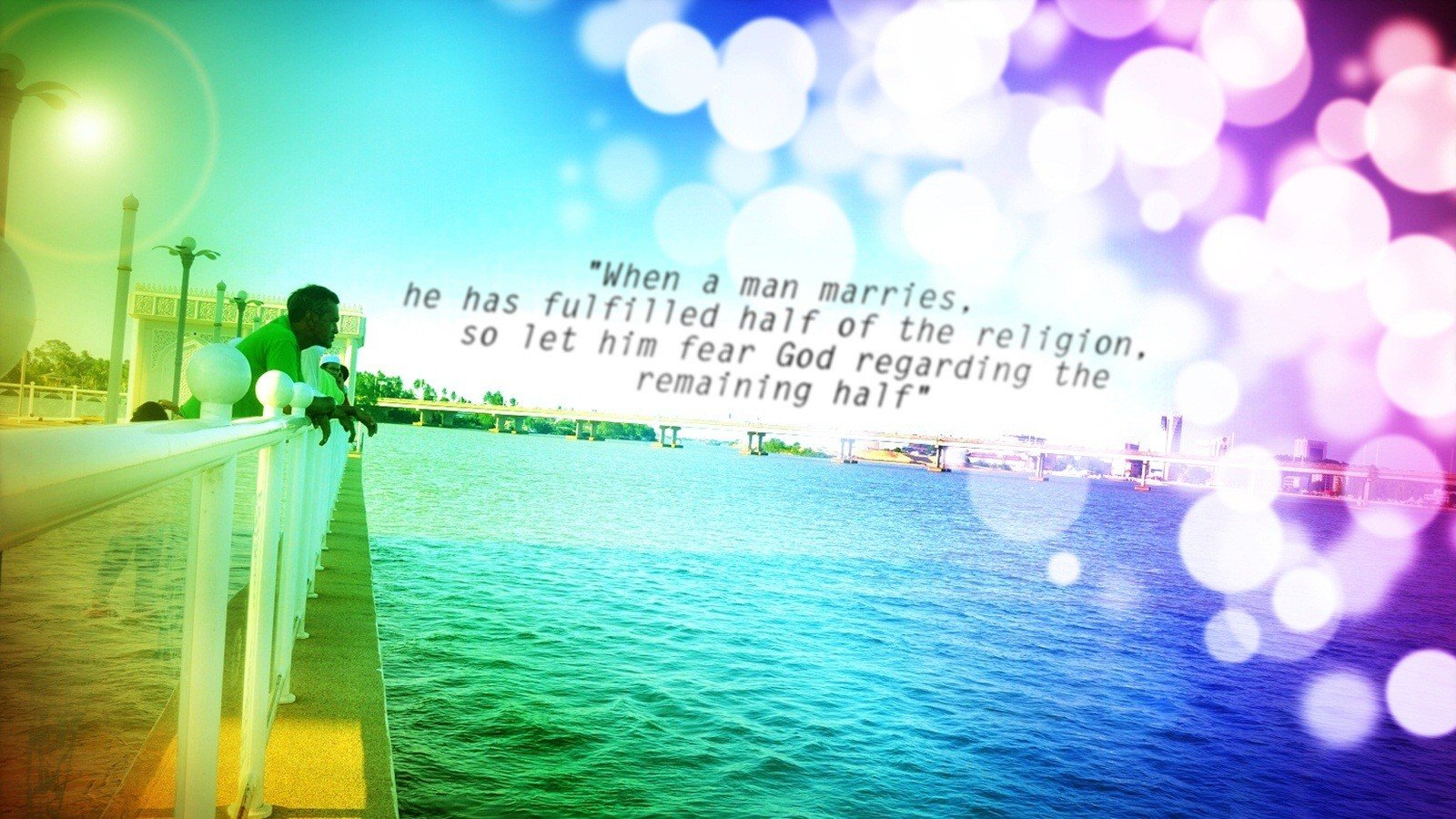 love, Text, God, Bokeh, Colors, Orbs Wallpaper