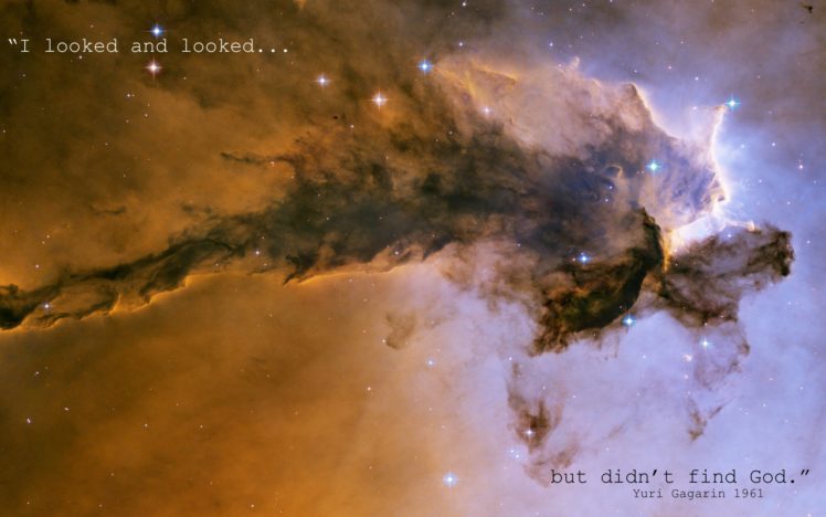 outer, Space, Stars, Quotes, Atheism, Yuri, Gagarin, Eagle, Nebula HD Wallpaper Desktop Background