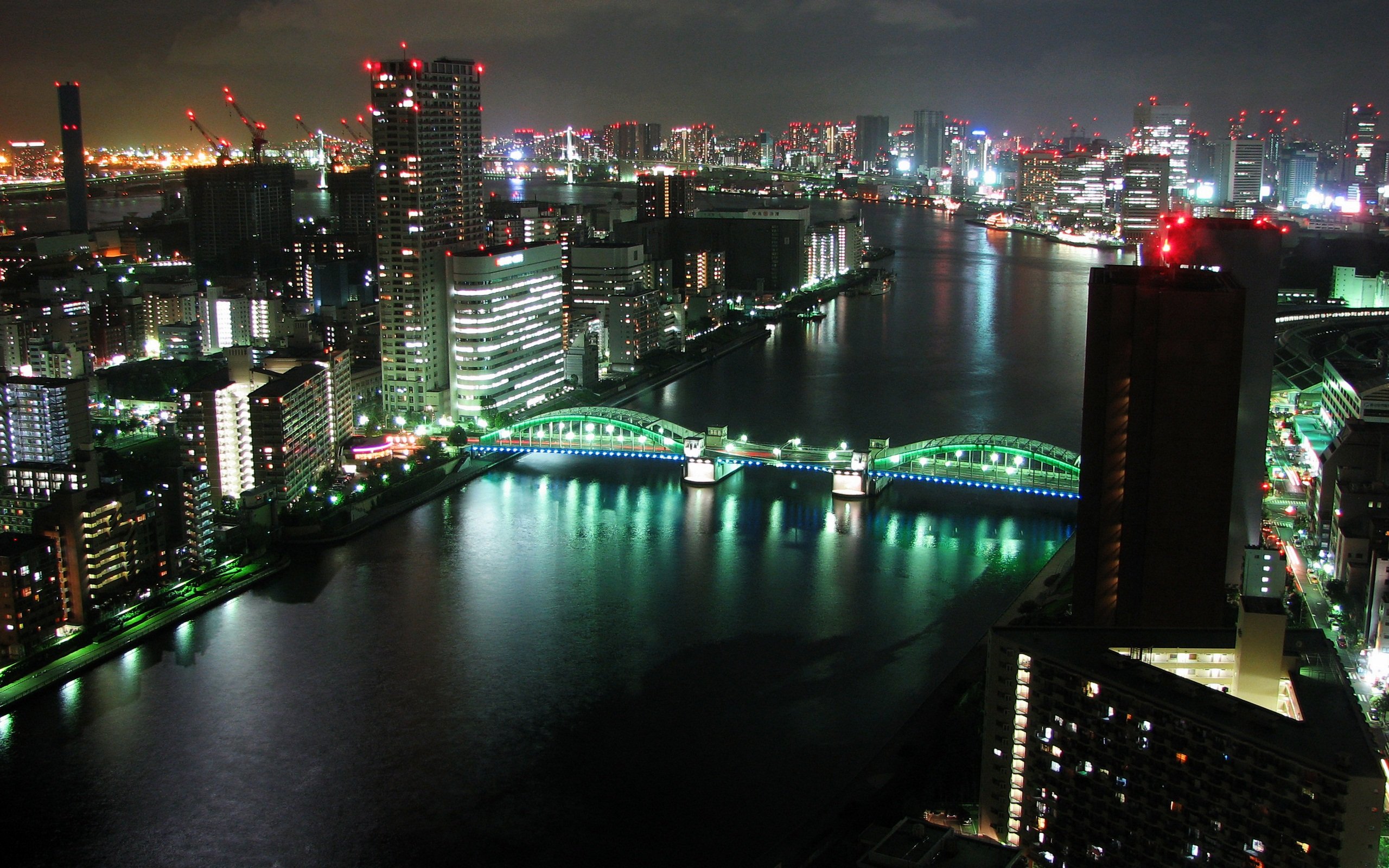 tokyo, Panorama, Dual, Monitor wide Wallpaper