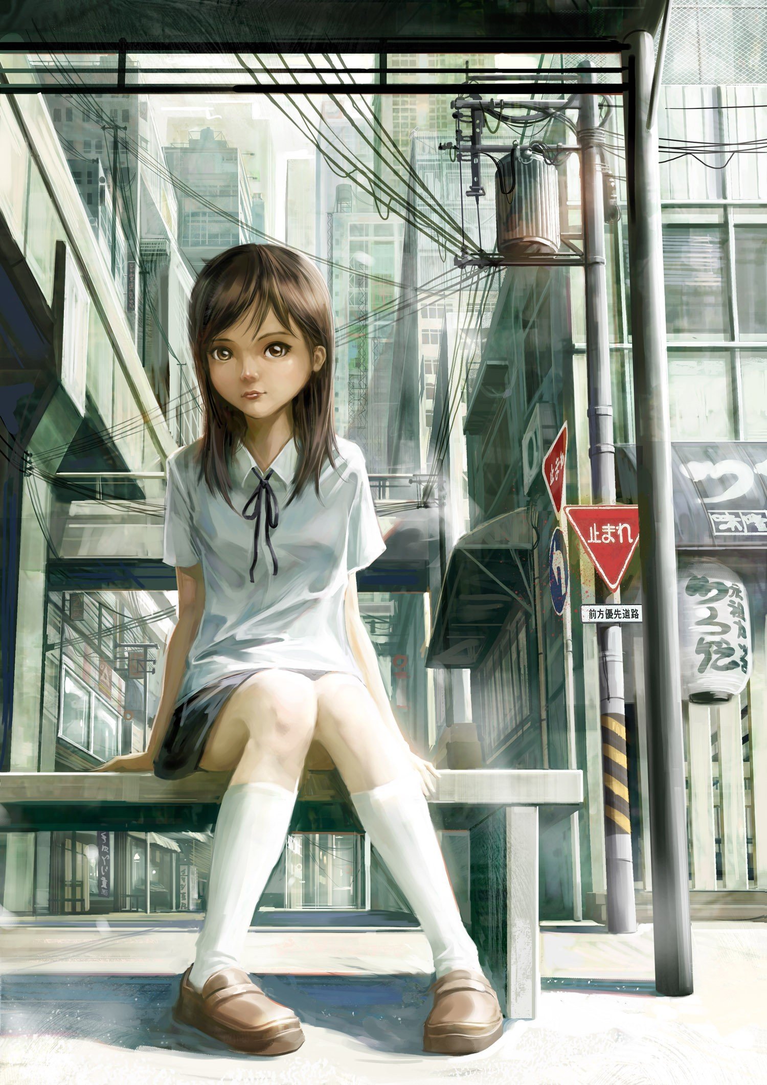 paintings, Landscapes, Cityscapes, Digital, Art, Drawings, Anime, Girls Wallpaper