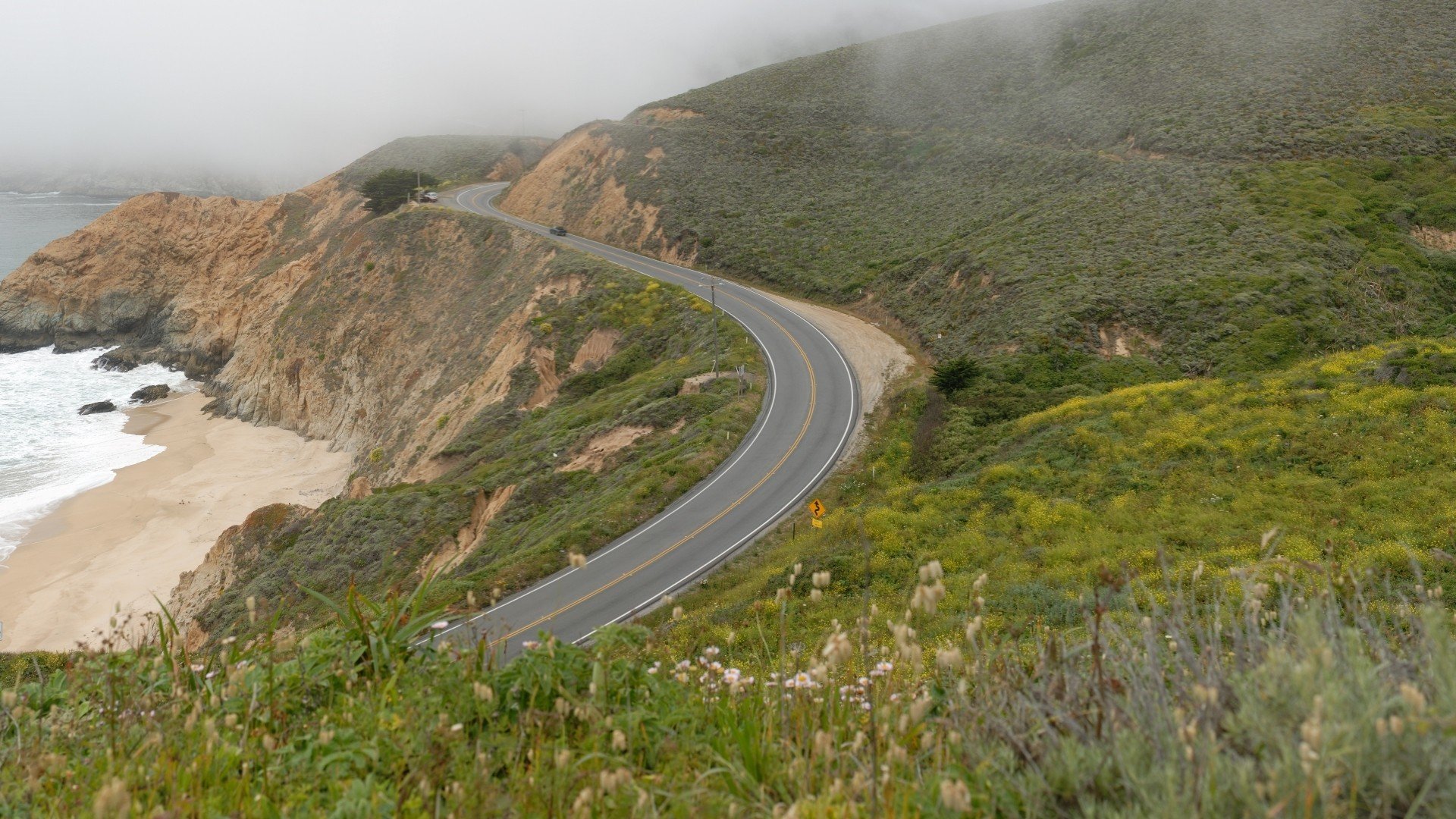 landscapes, Nature, Deviland039s, Slide, Half, Moon, Bay Wallpaper