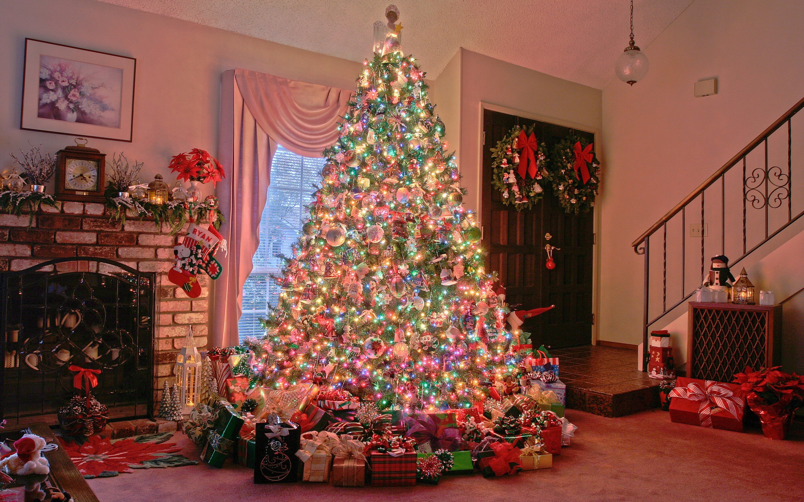 christmas, Trees Wallpaper