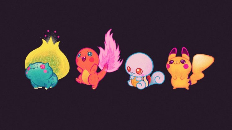 pokemon, Bulbasaur, Fire, Squirtle, Charmander, Starter, Wather HD Wallpaper Desktop Background
