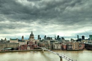 clouds, Cityscapes, Architecture, London, Buildings, Rivers