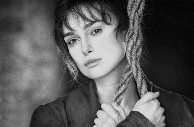 art, Keira, Knightley, Drawing, Actress HD Wallpaper Desktop Background