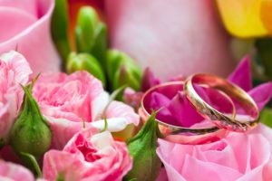 closeup, Roses, Gold, Jewelry, Ring, Flowers, Wedding, Love, Mood