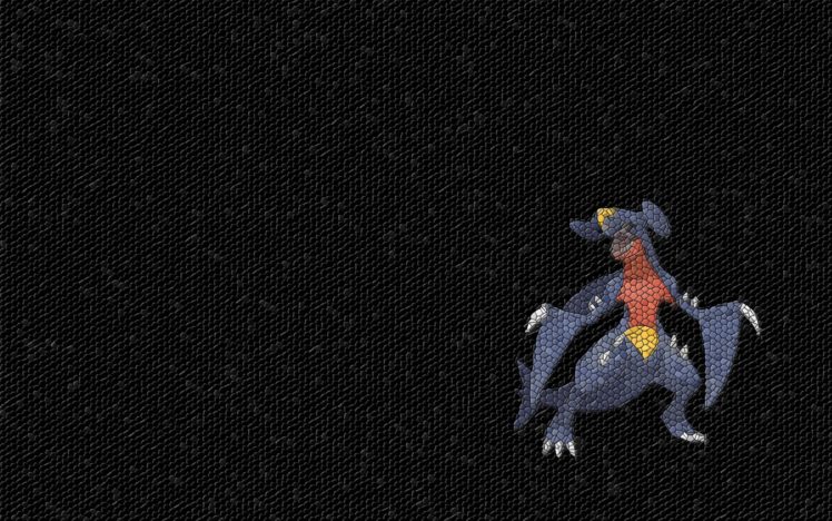 pokemon, Mosaic, Garchomp HD Wallpaper Desktop Background
