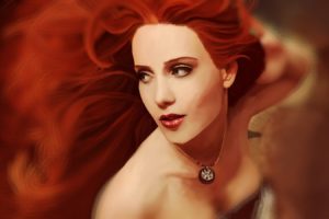 women, Eyes, Red, Redheads, Simone, Simons, Drawings, Faces