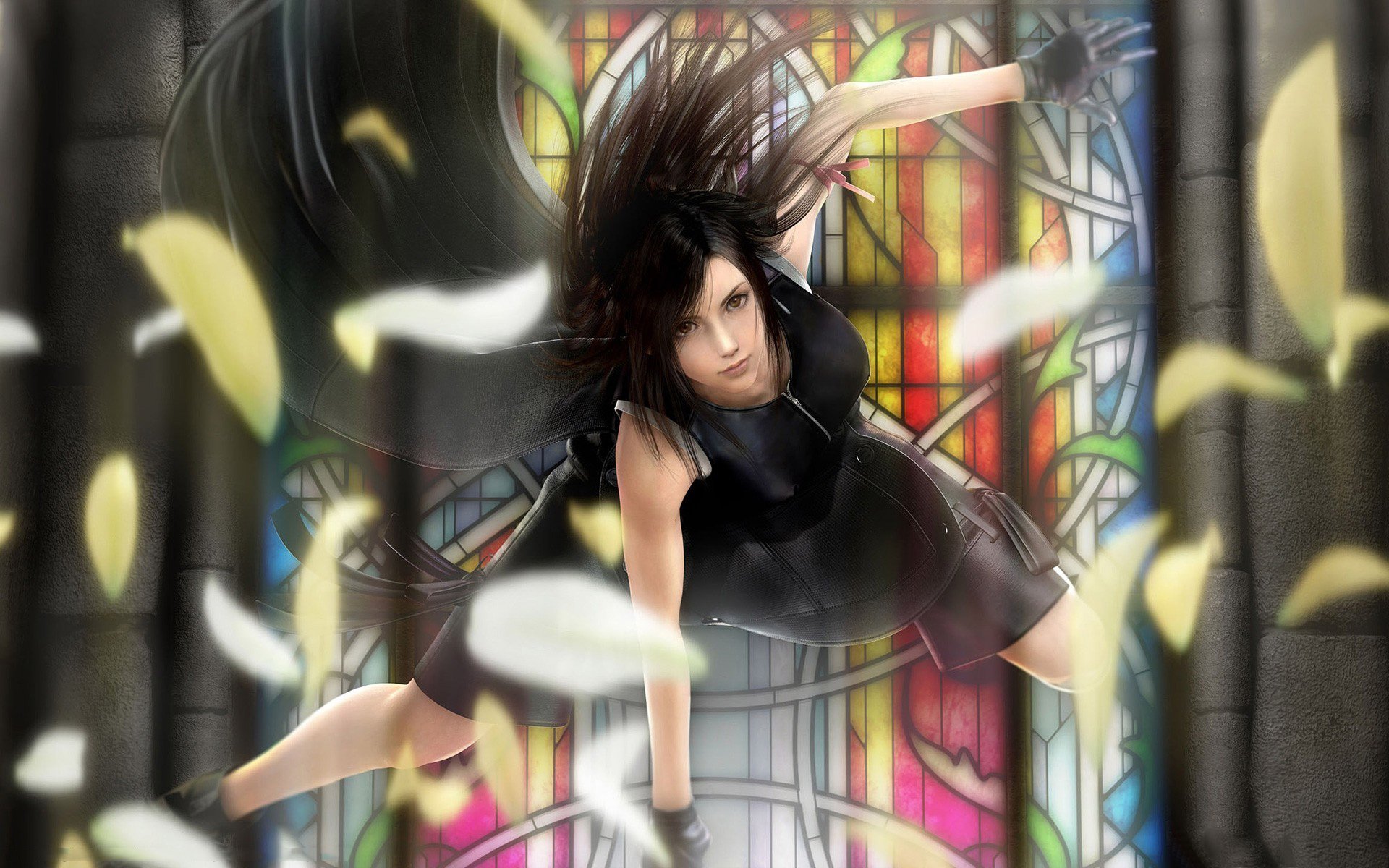 final, Fantasy, Fight, Final, Fantasy, Vii, Advent, Children, Tifa, Lockheart Wallpaper