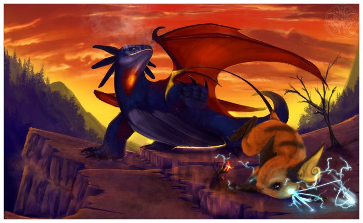 pokemon, Dragons, Raichu, Realistic, Salamence HD Wallpaper Desktop Background