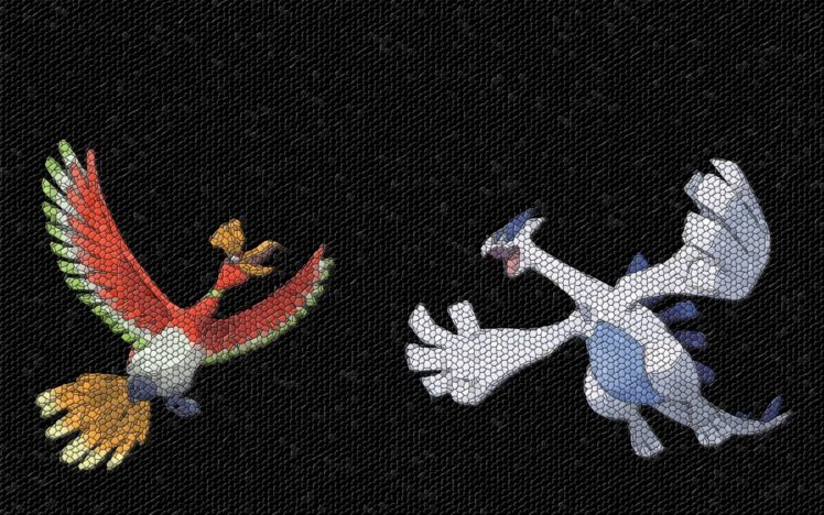 pokemon, Mosaic, Lugia, Ho oh HD Wallpaper Desktop Background
