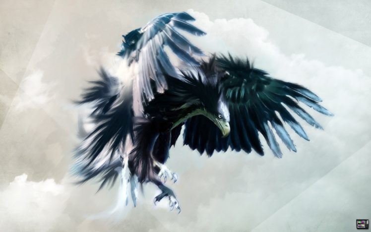 birds, Eagles, Digital, Art HD Wallpaper Desktop Background