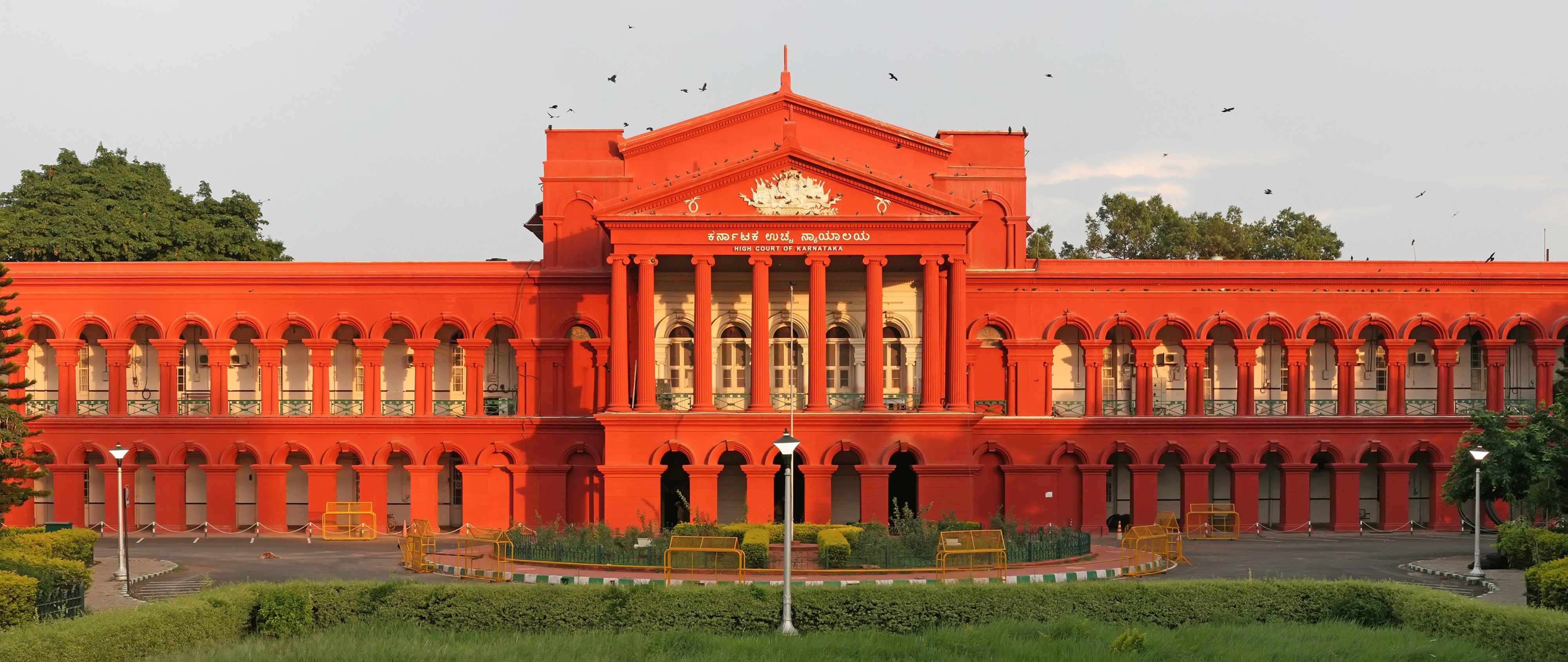 high, Court, Of, Karnataka, Bangalore, India, Red, 4000x1689 Wallpaper
