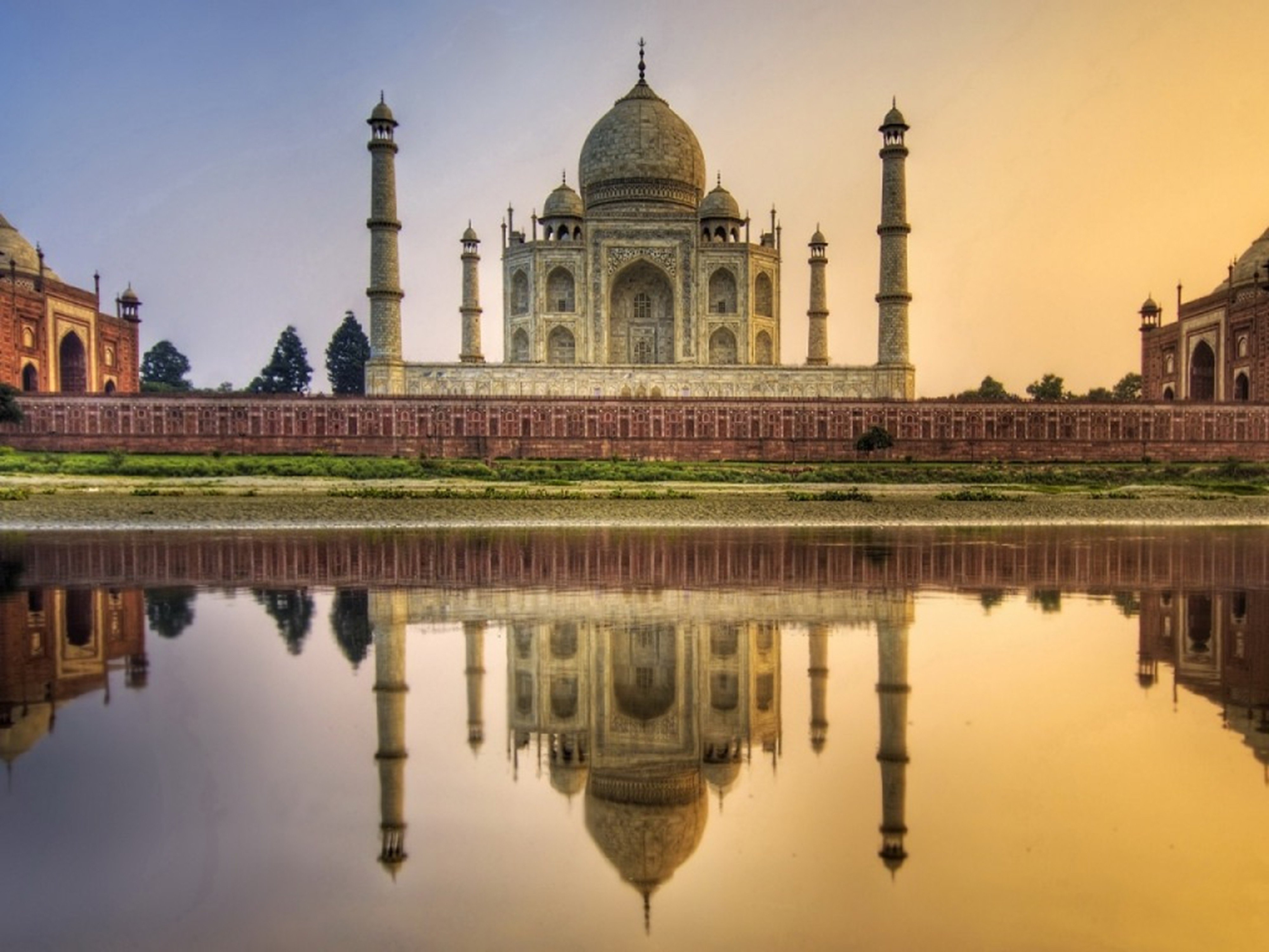 taj, Mahal, India, Monument, Lake, 4000x3000 Wallpaper