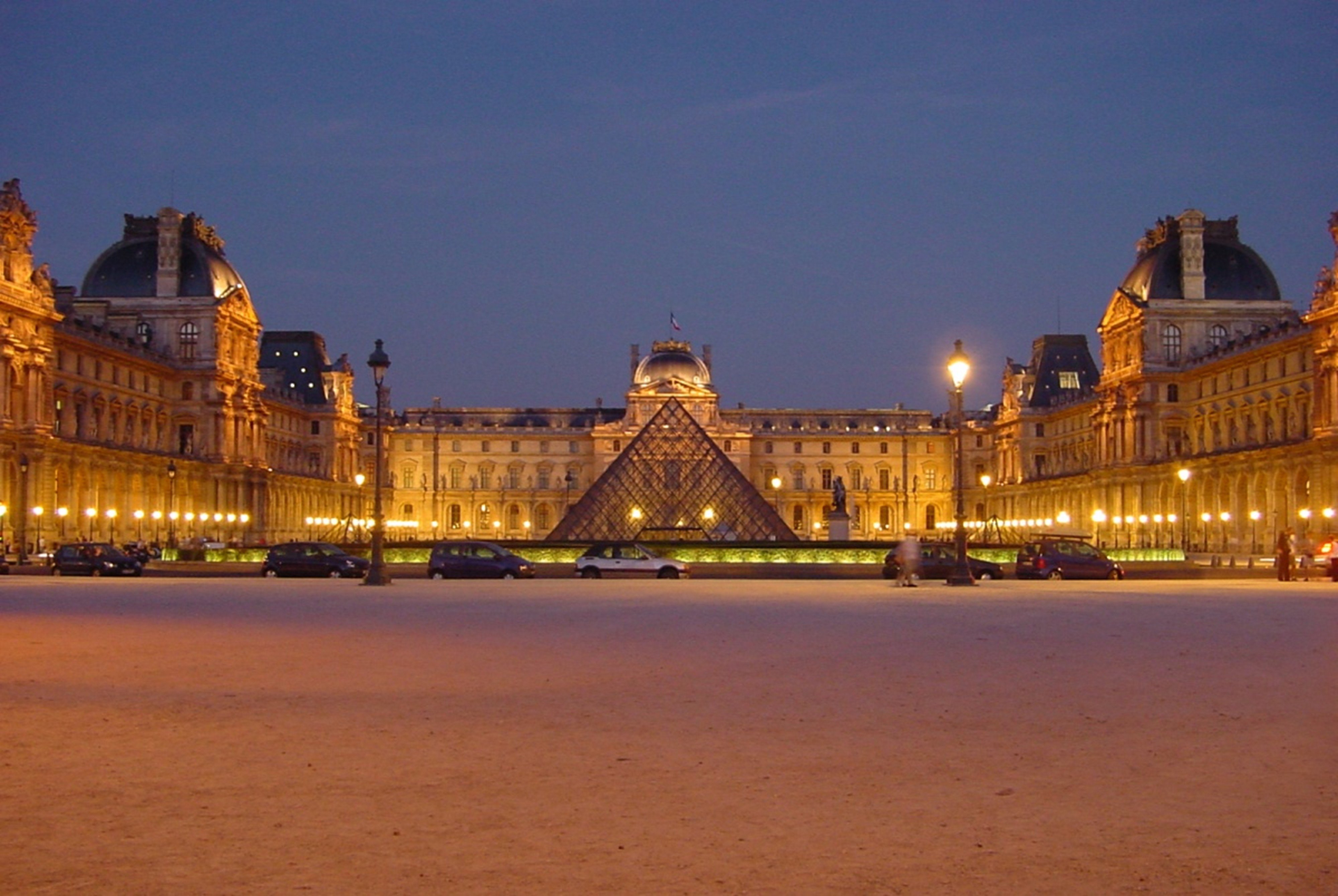 louvre, Pyramid, Glass, Paris, France, Europe, Museum, City Wallpaper