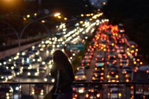 bridge, Traffic, Night, Sa