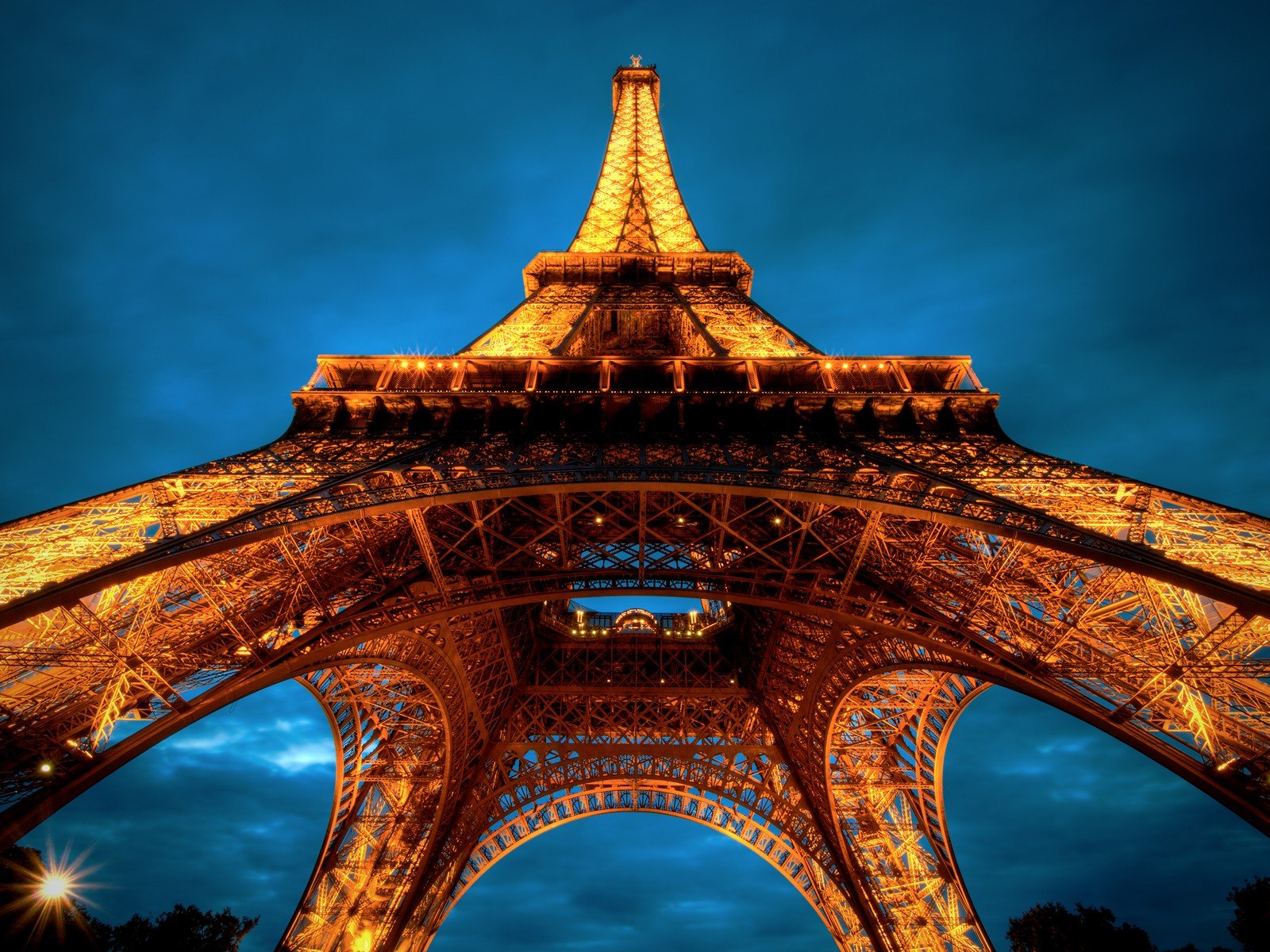 eiffel, Tower, Paris, Night, Lights, Architecture Wallpaper