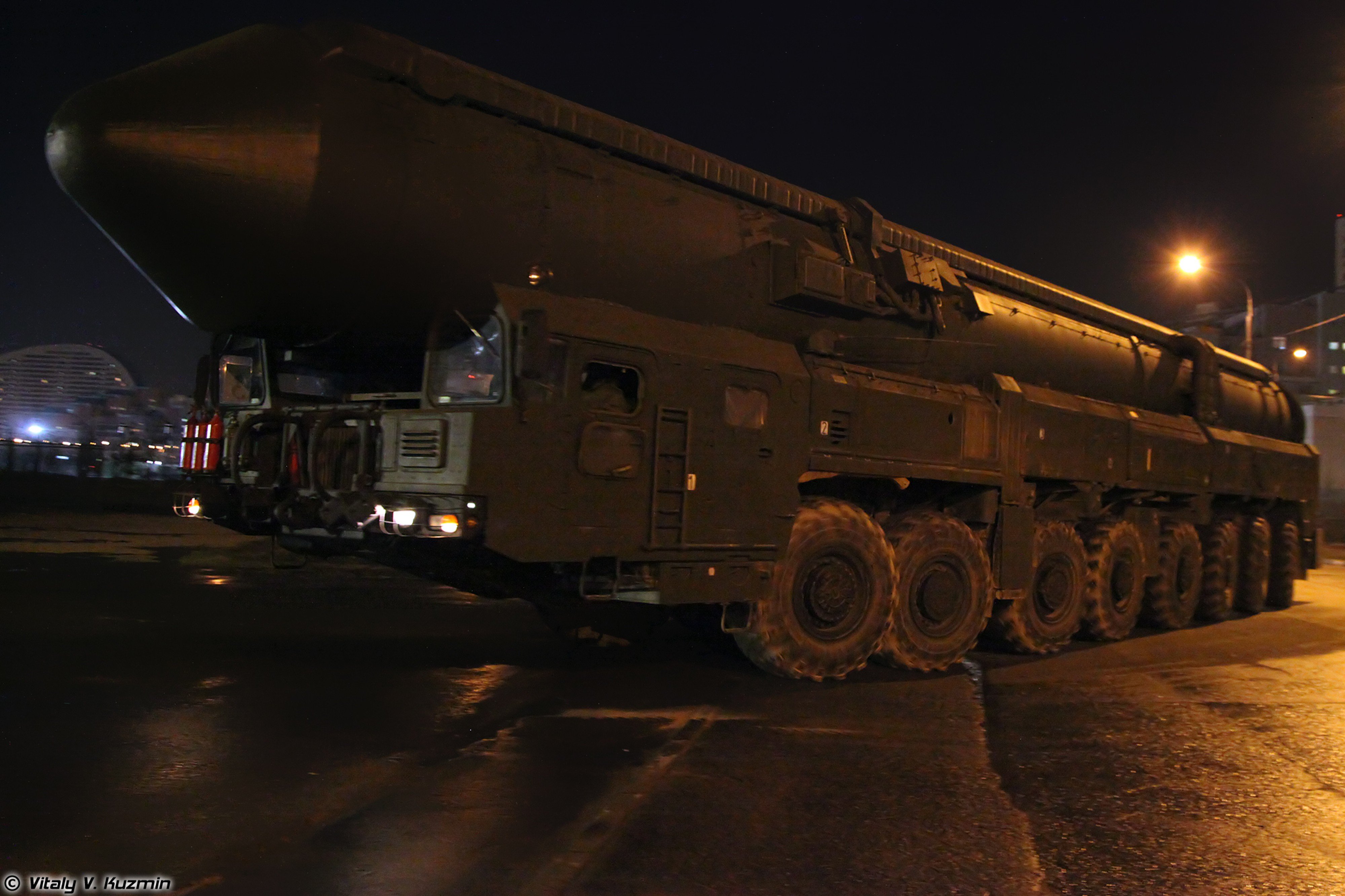 parade, Vehicles, March, From, Alabino, To, Moscow, Night, Russia ...