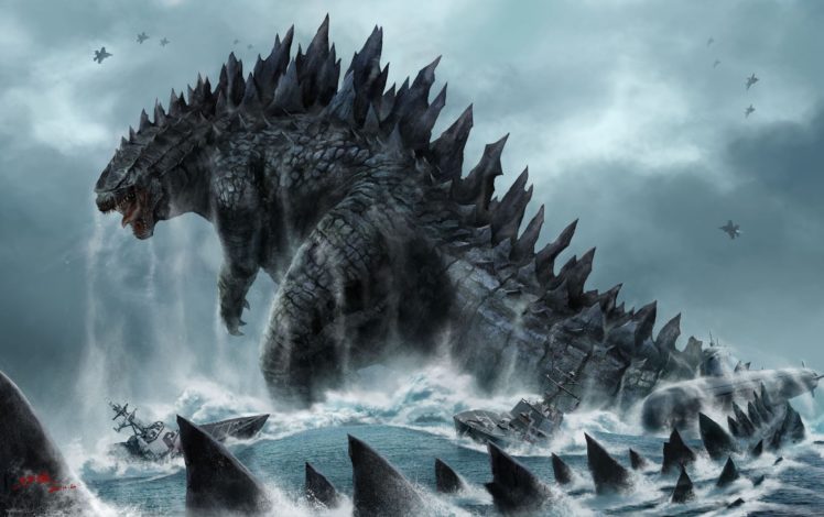 godzilla, Action, Adventure, Sci fi, Fantasy, Monster, Dinosaur, Horror,  32 HD Wallpaper Desktop Background