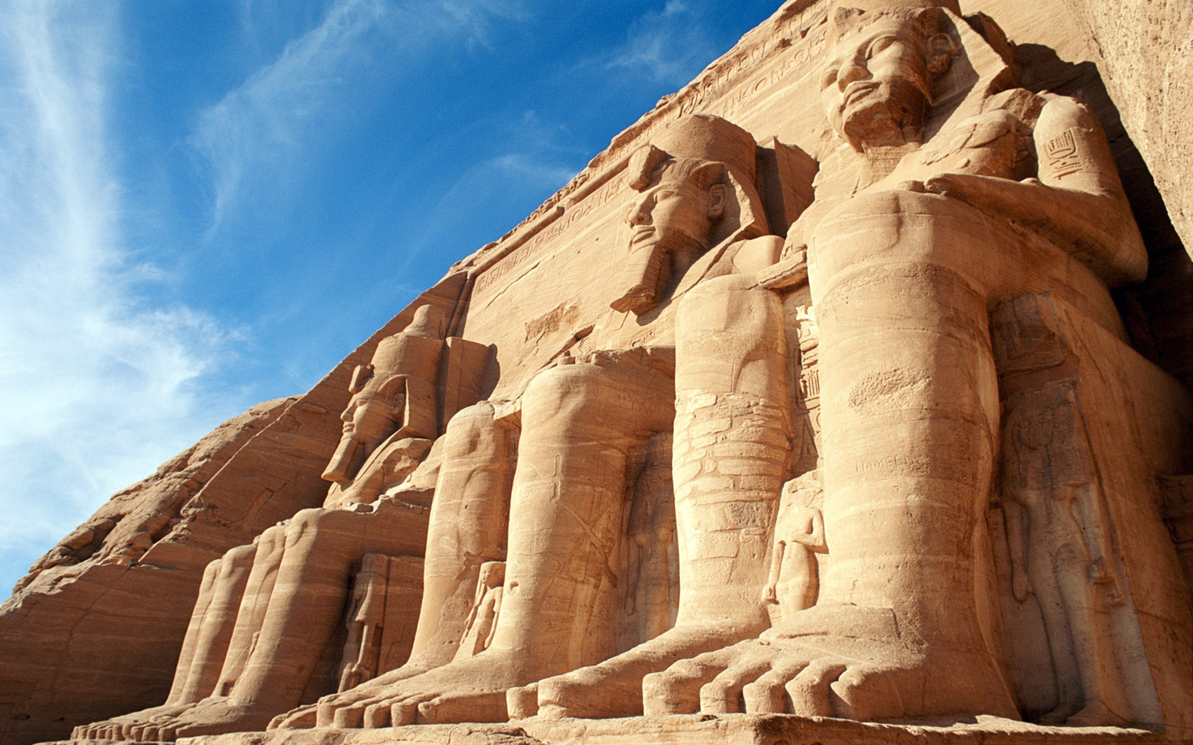 abu simbel, Temples, Egypt, Ancient, Archeology, 4000x2500 Wallpaper